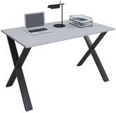 VCM Schreibtisch Lona, rechteckig, Tiefe 80 cm, X-Fu&szlig; schwarz