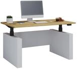 VCM Schreibtisch Arbeitszimmer Salia B. 138 x T. 80 x H. 73-122 cm, Stufenlos