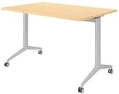 b&uuml;m&ouml; Schreibtisch b&uuml;m&ouml; Seminartische, Rechteck: 120 x 80 cm - Dekor: Ahorn