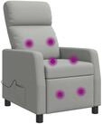vidaXL Sessel Massage Relaxsessel Wolkengrau Stoff (1-St)