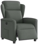 vidaXL Sessel Relaxsessel Elektrisch Dunkelgrau Stoff (1-St)