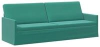 vidaXL Sofa 220 x 81 x 82 cm 3-Sitzer Sofa T&uuml;rkis 220x81x82 cm Samt V, 1 Teile