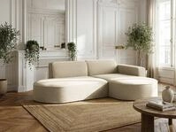 WFL GROUP Ecksofa Hana L-Form 3-Sitzer &ndash; Ottomane, Ecke Rechts oder Links &ndash;