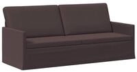 vidaXL Sofa 190 x 81 x 82 cm 3-Sitzer Sofa Dunkelbraun 190x81x82 cm Stoff, 1...