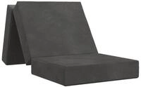 vidaXL Sofa vidaXL Klappsofa Bett 90 x 63 x 45 cm Dunkelgrau