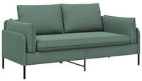 vidaXL Sofa 188 x 81 x 89 cm 2-Sitzer Sofa Meergr&uuml;n 188x81x89 cm Samt, 1 Teile
