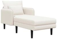 vidaXL Sofa 84 x 173 x 86 cm Gro&szlig;e Chaiselongue Creme Boucl&eacute; Relaxsofa...