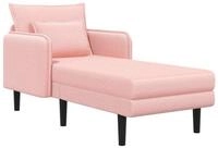 vidaXL Sofa 84 x 173 x 86 cm Gro&szlig;e Chaiselongue Rosa Boucl&eacute; Relaxsofa...
