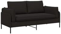vidaXL Sofa 188 x 81 x 89 cm 2-Sitzer Sofa 2-Sitzer Schwarz 188x81x89 cm Samt, 1