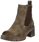 TOM TAILOR Stiefelette Lederimitat/Textil . Stiefelette braun 37 EU
