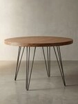 KADIMA DESIGN Esstisch Design Esszimmertisch BAGLI rund &Oslash; 120x78 cm Massiv-Holz