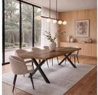 IDIMEX Esstisch SAKANA, Esszimmertisch 200x100 cm im Fischgr&auml;t-Design aus...