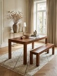 KADIMA DESIGN Esstisch Esszimmertisch MUMBAI 140x80x76 cm Massivholz Esstisch