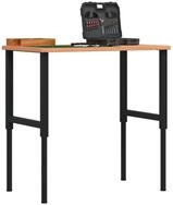 vidaXL Werkbank 100 x 60 x 715-98 cm Werkbank 100x60x71,5-98 cm Massivholz Buche