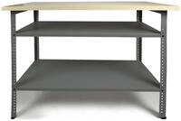 ONDIS24 Werkbank Werkbank Nobbi Pro 120cm, Dunkelgrau, (1-tlg), gro&szlig;e, variabel
