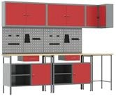 vidaXL Mehrzweckschrank-Set vidaXL Arbeitsschrankset mit Schubladen mit Regal...