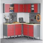 vidaXL Mehrzweckschrank-Set vidaXL Arbeitsschrankset mit Schubladen mit Regal...
