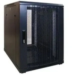 DSIT Serverschrank DSIT 15 HE, kleiner Serverschrank, mit perforierter Frontt&uuml;r