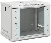 vidaXL Netzwerkschrank 9U Wand-Netzwerkschrank 19" IP20 53x40x45 cm