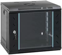 vidaXL 9HE Wandmontierter Netzwerkschrank 19" IP20 53x40x45 cm Netzwerk-Adapter