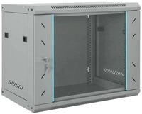 vidaXL Netzwerkschrank mit Speicher Grau 60 x 45 x 50 cm Stahl Netzwerk-Adapter