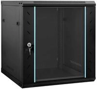 vidaXL Netzwerkschrank mit Speicher Schwarz 60 x 45 x 65 cm Stahl...