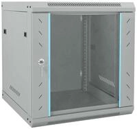 vidaXL Netzwerkschrank mit Speicher Grau 53 x 60 x 60 cm Stahl Netzwerk-Adapter