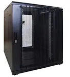 DSIT Serverschrank DSIT 12 HE, kleiner Serverschrank, mit perforierter Frontt&uuml;r
