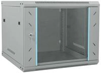 vidaXL Netzwerkschrank mit Speicher Grau 60 x 60 x 50 cm Stahl Netzwerk-Adapter