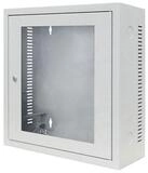 DSIT Wandgeh&auml;use DSIT 3HE Wandschrank Wei&szlig; mit Glast&uuml;r 185mm tief, 66