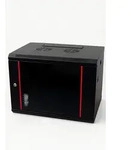 Danicom Wandgeh&auml;use Baseline 9U Wandschrank mit Glast&uuml;r 600x450x500mm (BxTxH),