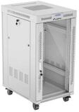 Lanberg Netzwerkschrank FF01-6822-12SL Rack 22U Freistehendes Gestell Grau