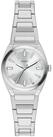 Fossil Quarzuhr Everett ES5490, Armbanduhr, Edelstahlarmband, analog, Glassteine