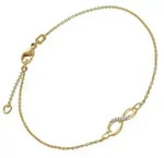trendor Goldarmband 68485, f&uuml;r Damen Unendlichkeit Gold 333/8K 19 cm goldfarben