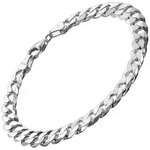 trendor Silberarmband 75138, f&uuml;r Herren Silber 925 Panzerkette Breite 7,8 mm