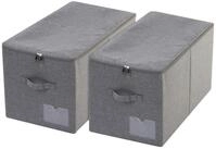 LuxusKollektion Aufbewahrungskorb Aufbewahrungskorb faltbar 56*32*33cm (2 Pcs)