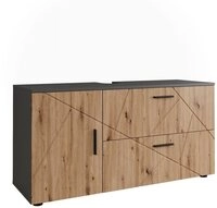 Vicco Waschbeckenunterschrank Irma, Anthrazit/Goldkraft Eiche, 120.1 x 60.6 cm...
