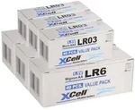 XCell 240 Batterien 120x XCell LR03 Micro AAA + 120x XCell LR6 Mignon AA...