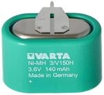VARTA Varta 3/V150H NiMH Akku aufladbare NiMH Knopfzelle 55615303059 Akku 150...