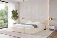 ALTDECOR Polsterbett ELVA-v1 (Polsterbett mit Bettkasten und Lattenrost,...