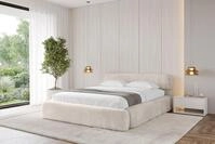 ALTDECOR Polsterbett ENORA-v1 (Polsterbett mit Bettkasten und Lattenrost,...