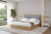 ALTDECOR Polsterbett ENZO5 (Polsterbett mit Bettkasten und Lattenrost, Boxbett...