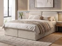 Beautysofa Boxbett LARS Boxspringbett-Set mit Topper (2 Bettk&auml;sten,