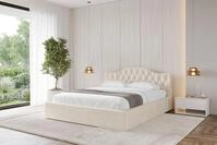 ALTDECOR Polsterbett FALIO-v1 (Polsterbett mit Bettkasten und Lattenrost,...
