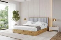 ALTDECOR Polsterbett ENZO4 (Polsterbett mit Bettkasten und Lattenrost, Boxbett...