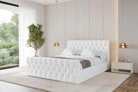 ALTDECOR Polsterbett RENO-Z (Polsterbett mit Bettkasten und Lattenrost, Boxbett...