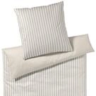 JOOP! Bettw&auml;sche Soft Lines cream, Flanell, 2 teilig
