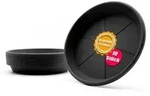 BigDean Blumentopfuntersetzer 10 St&uuml;ck Topfuntersetzer &Oslash; 29,5 cm in Anthrazit...