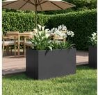 vidaXL Hochbeet vidaXL Garten-Pflanzgef&auml;&szlig; Schwarz 60 x 40 x 40 cm...