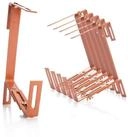 BigDean Blumenkastenhalter Blumenkastenhalterung 6 St&uuml;ck Terrakotta f&uuml;r...